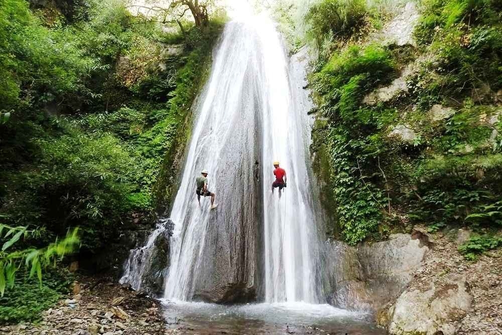 Waterfall Rappelling image